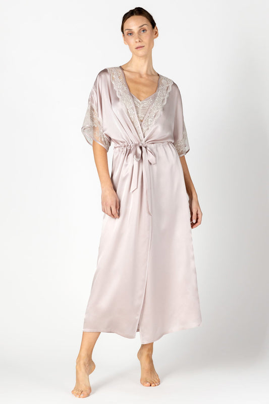 Agatha Nostalgia Hanky Long Silk Robe Long Robe NK iMODE 