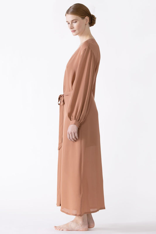 Dahlia Bliss Silk Long Robe Long Robe NK iMODE 