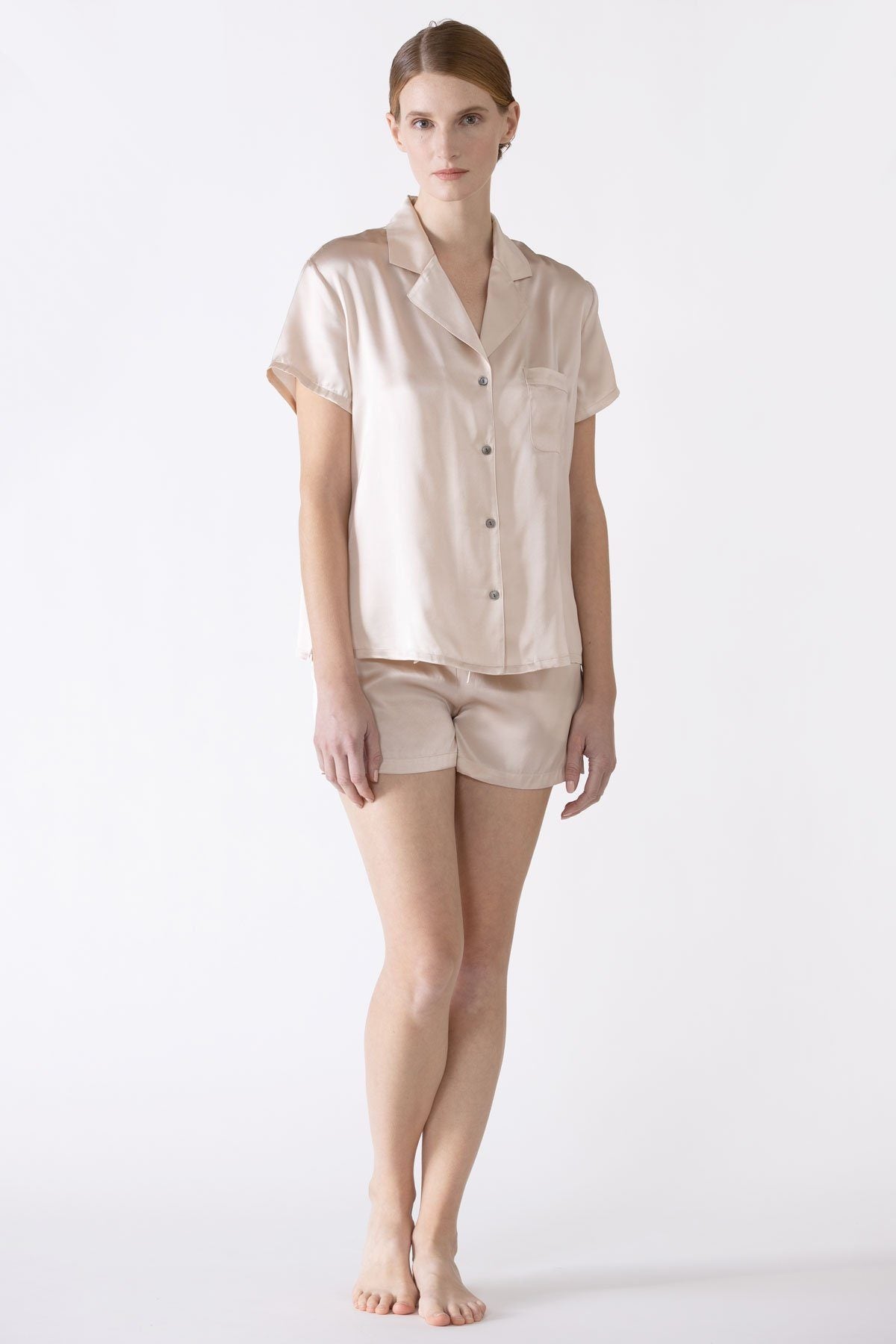 Dylan Urban Short Silk PJ set Pajama NK iMODE S champagne champagne