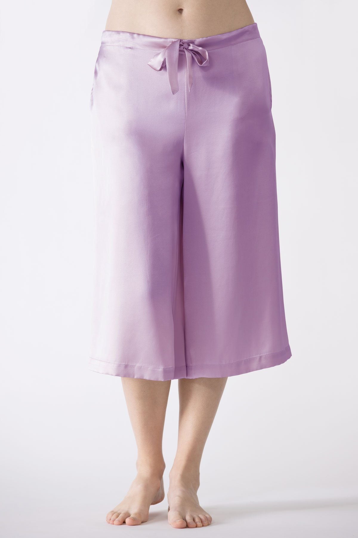 Dylan Urban Silk Culottes Lounge Trouser NK iMODE S dusty-lavender purple