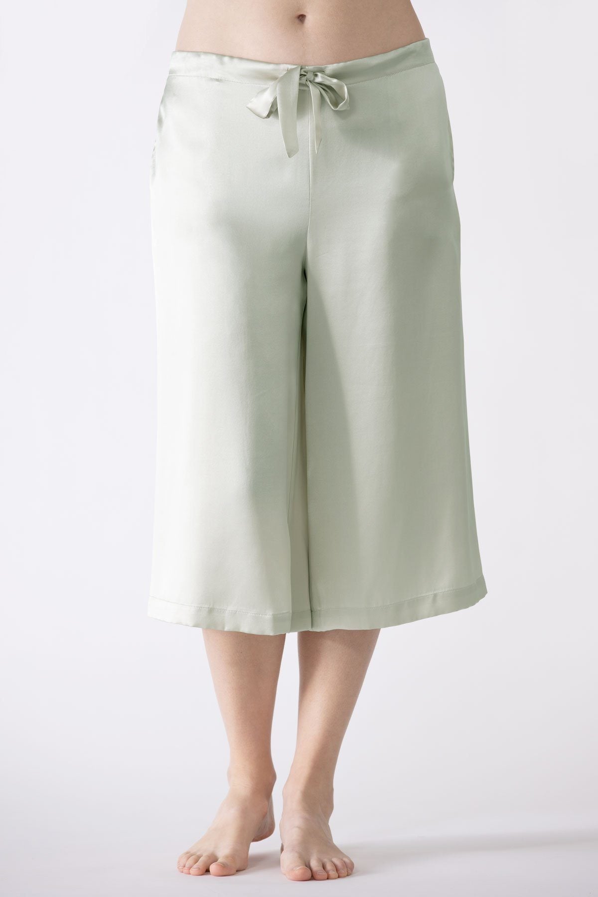 Dylan Urban Silk Culottes Lounge Trouser NK iMODE S pistachio-gloss green