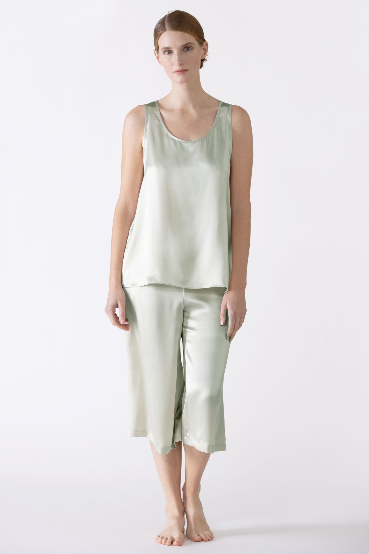 Dylan Urban Silk Tank Top Camisole NK iMODE S pistachio-gloss green