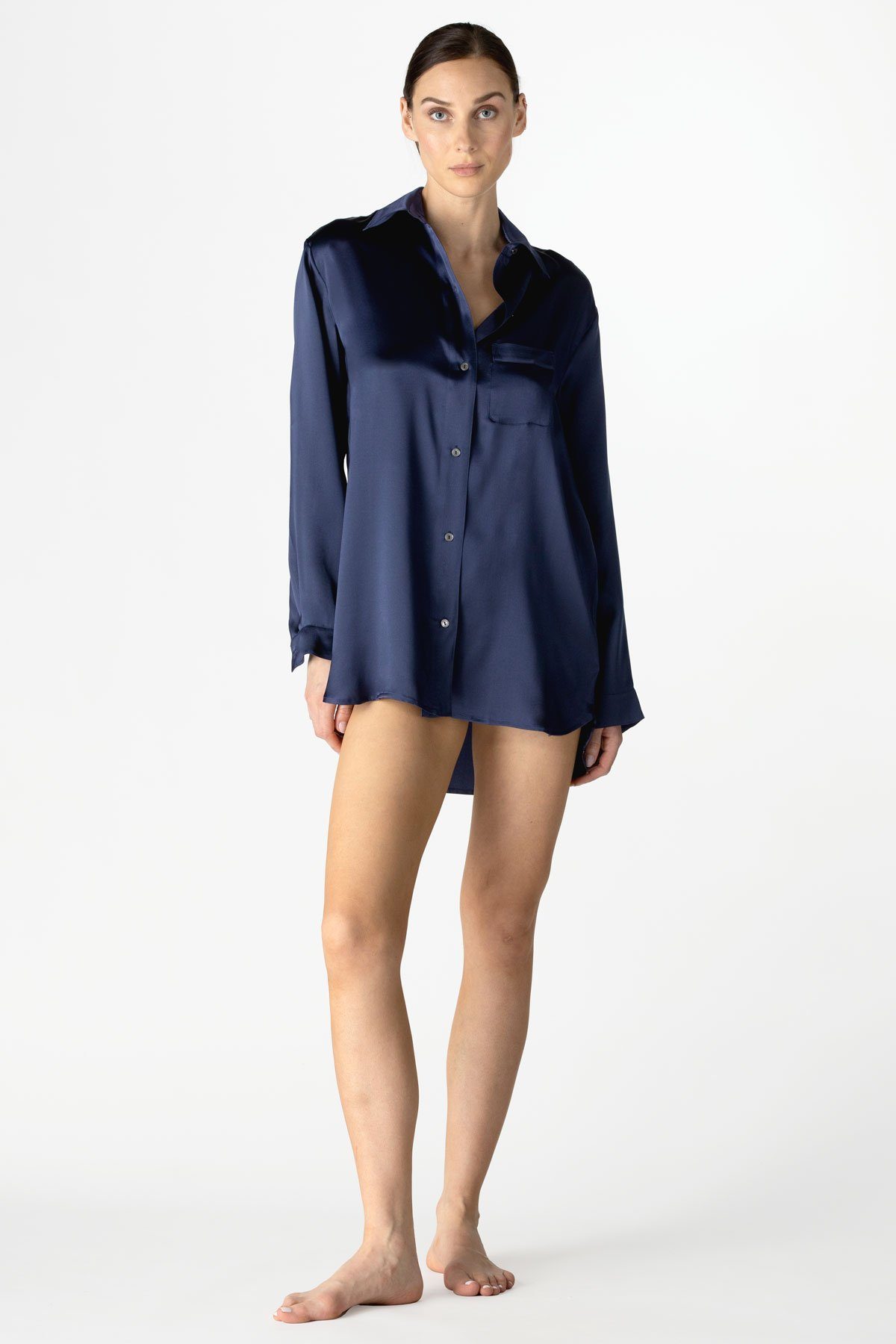 Dylan Urbane Nightshirt Nightshirt NK iMODE midnight-blue blue S