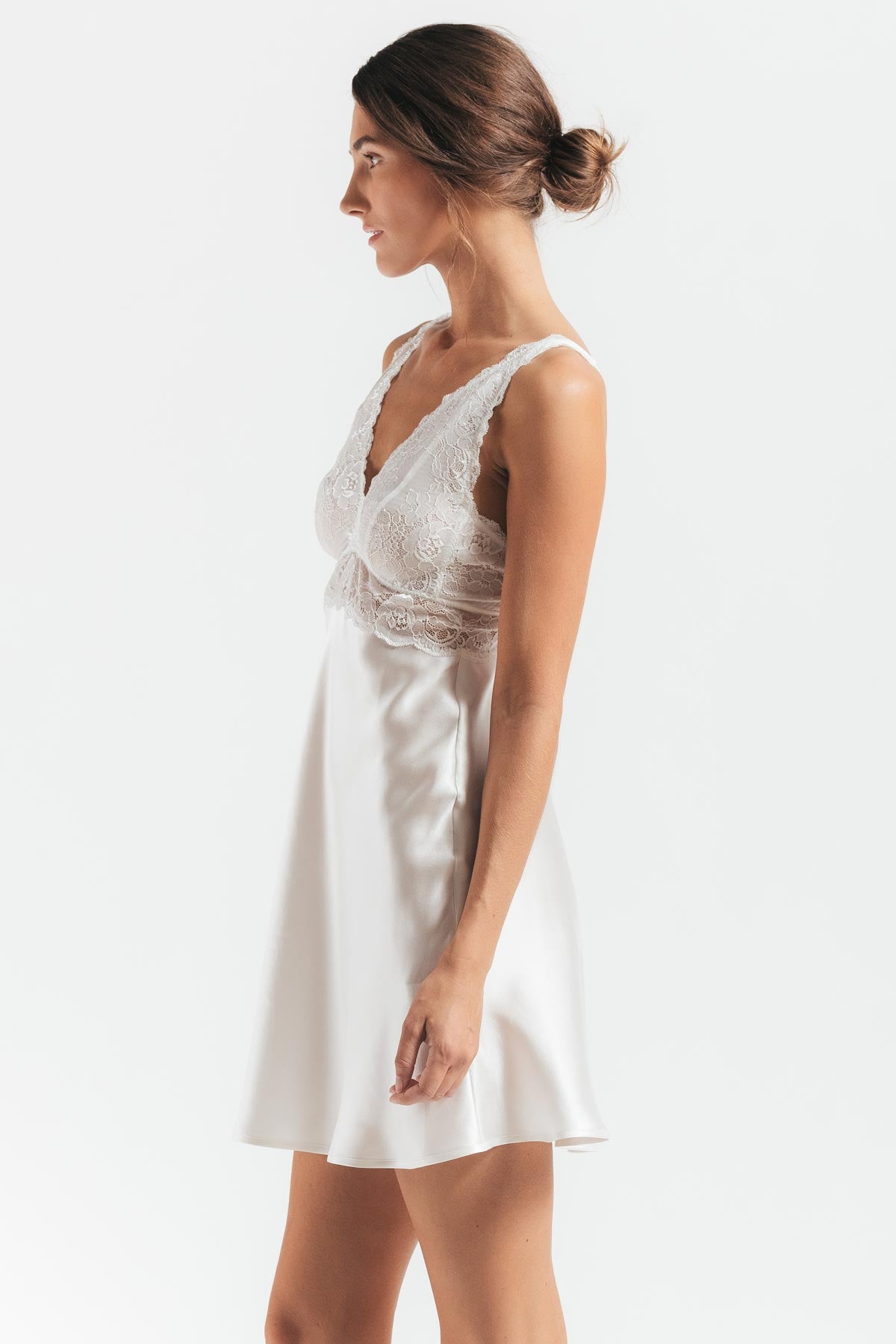 Morgan Iconic Bust-Support Silk Chemise