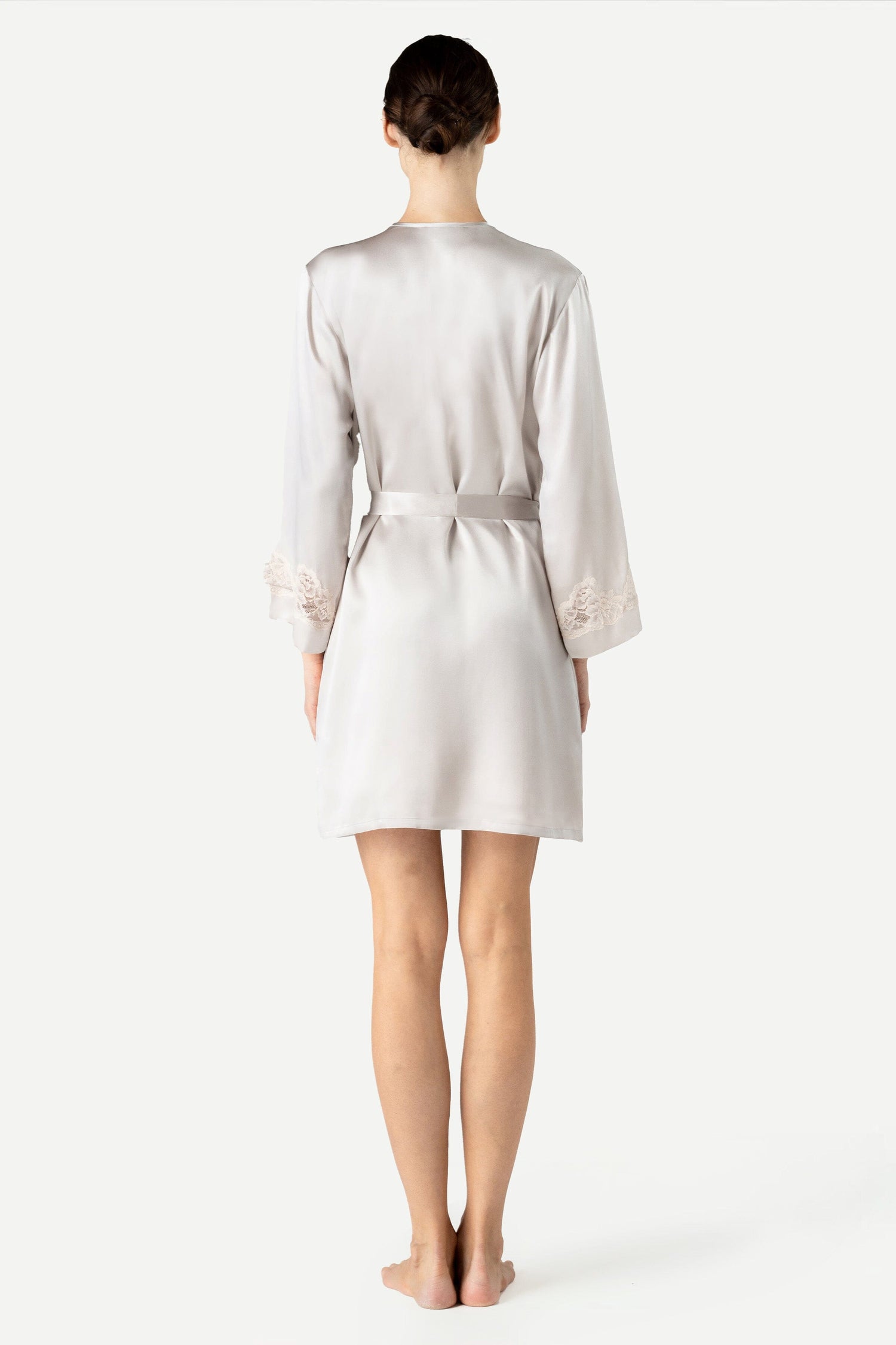 Morgan Iconic Short Silk Robe Short Robe NK iMODE 