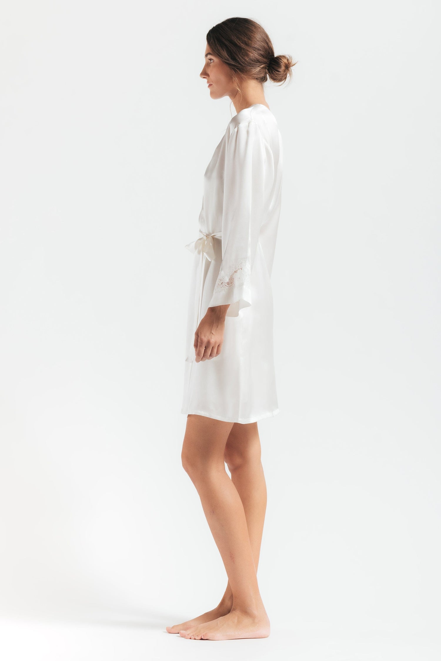 Morgan Iconic Short Silk Robe Short Robe NK iMODE 