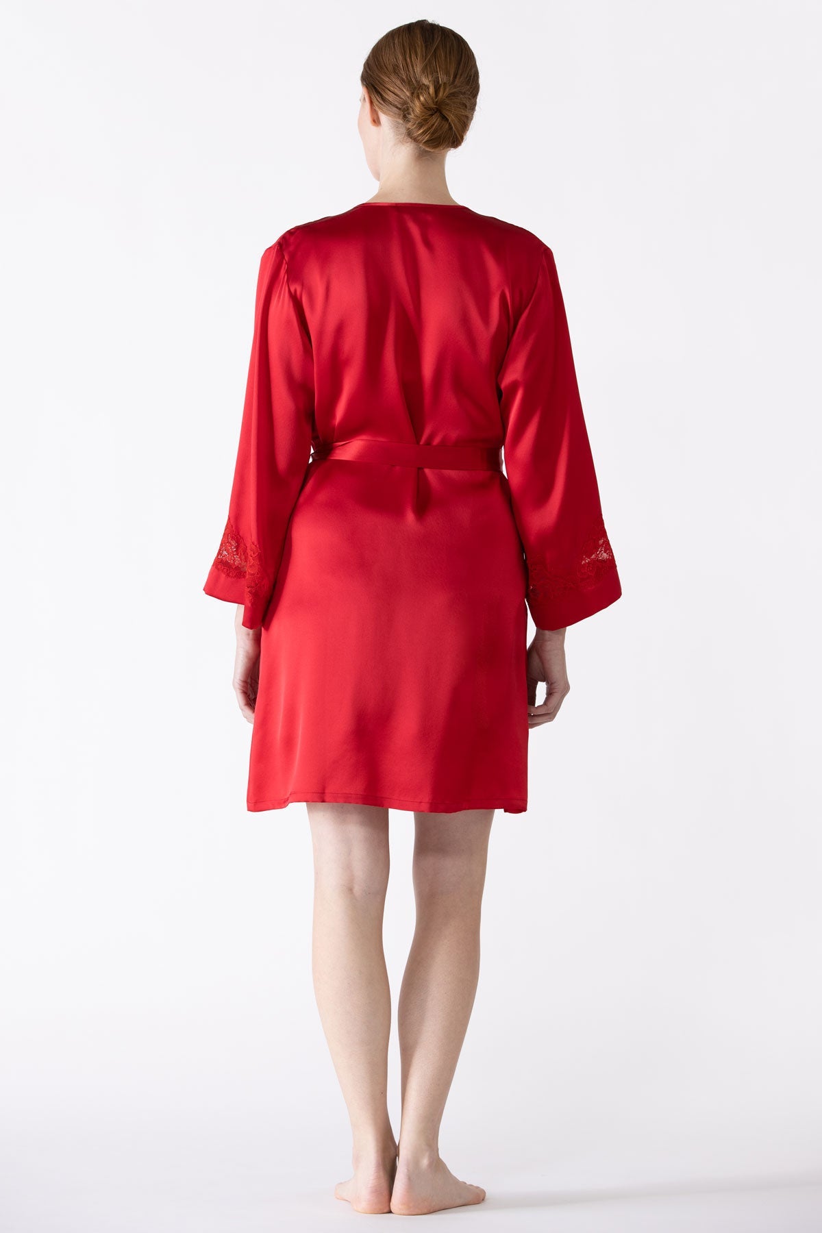 Morgan Iconic Short Silk Robe Short Robe NK iMODE 