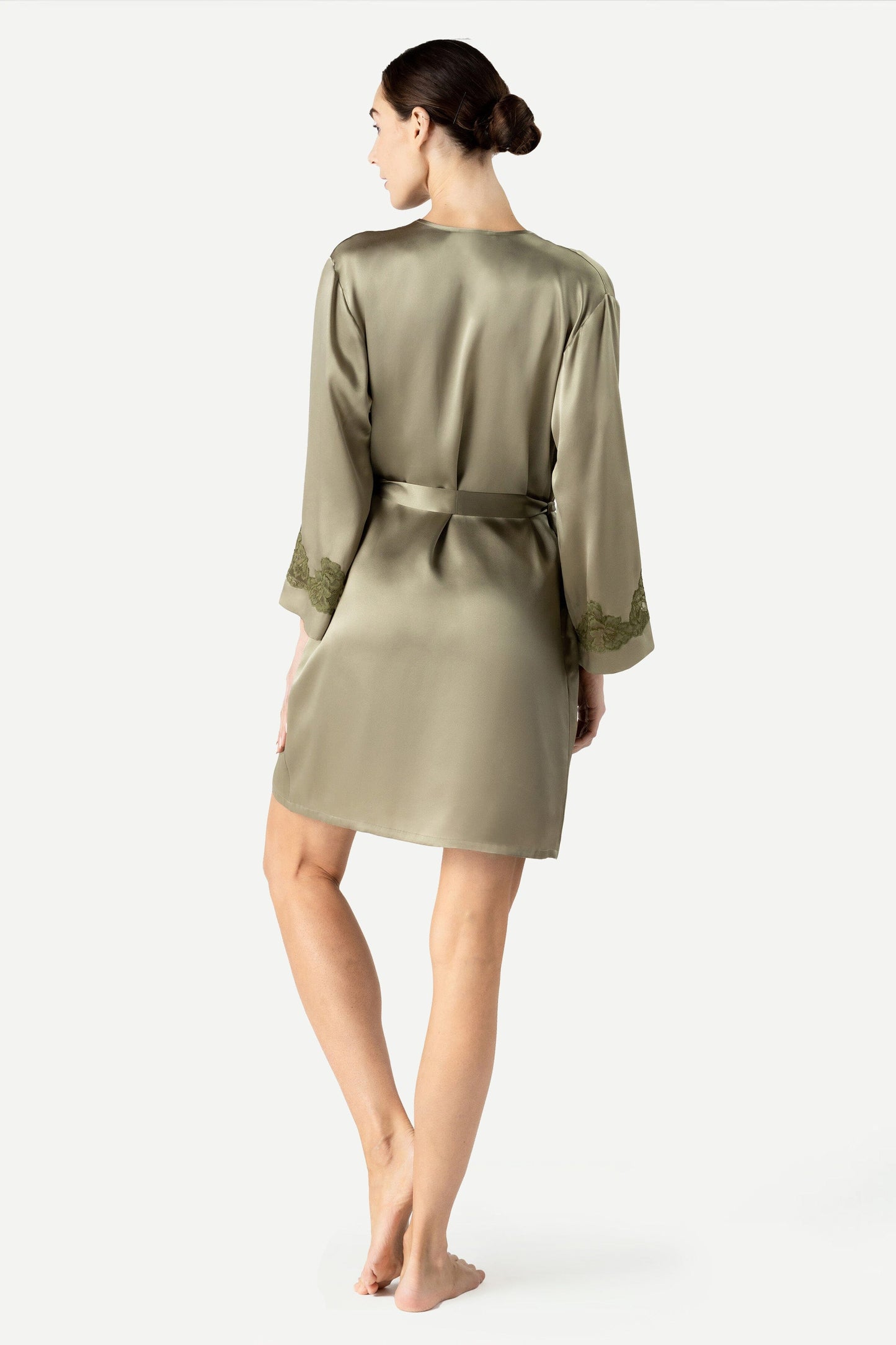 Morgan Iconic Short Silk Robe Short Robe NK iMODE 