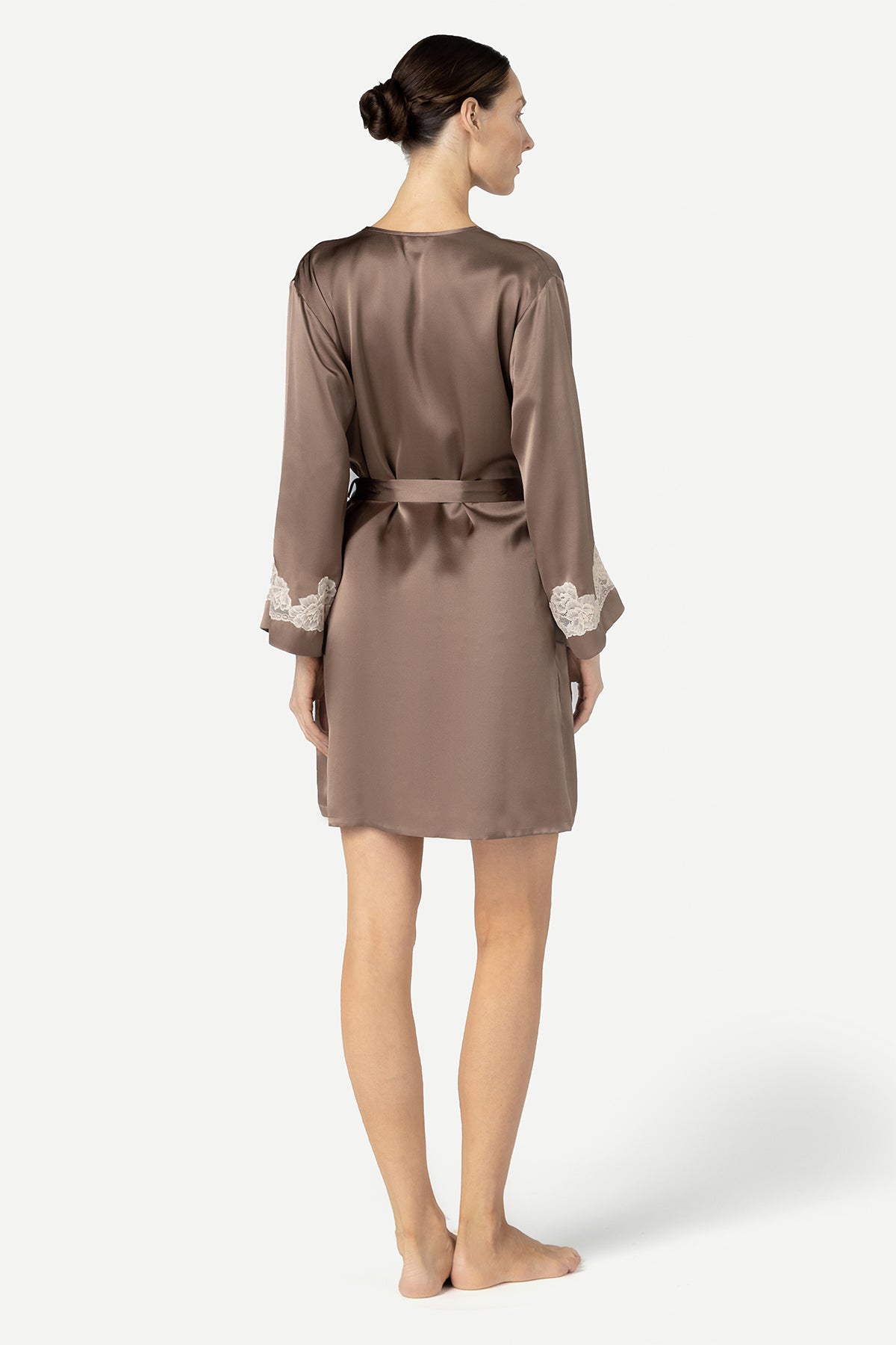 Morgan Iconic Short Silk Robe Short Robe NK iMODE 