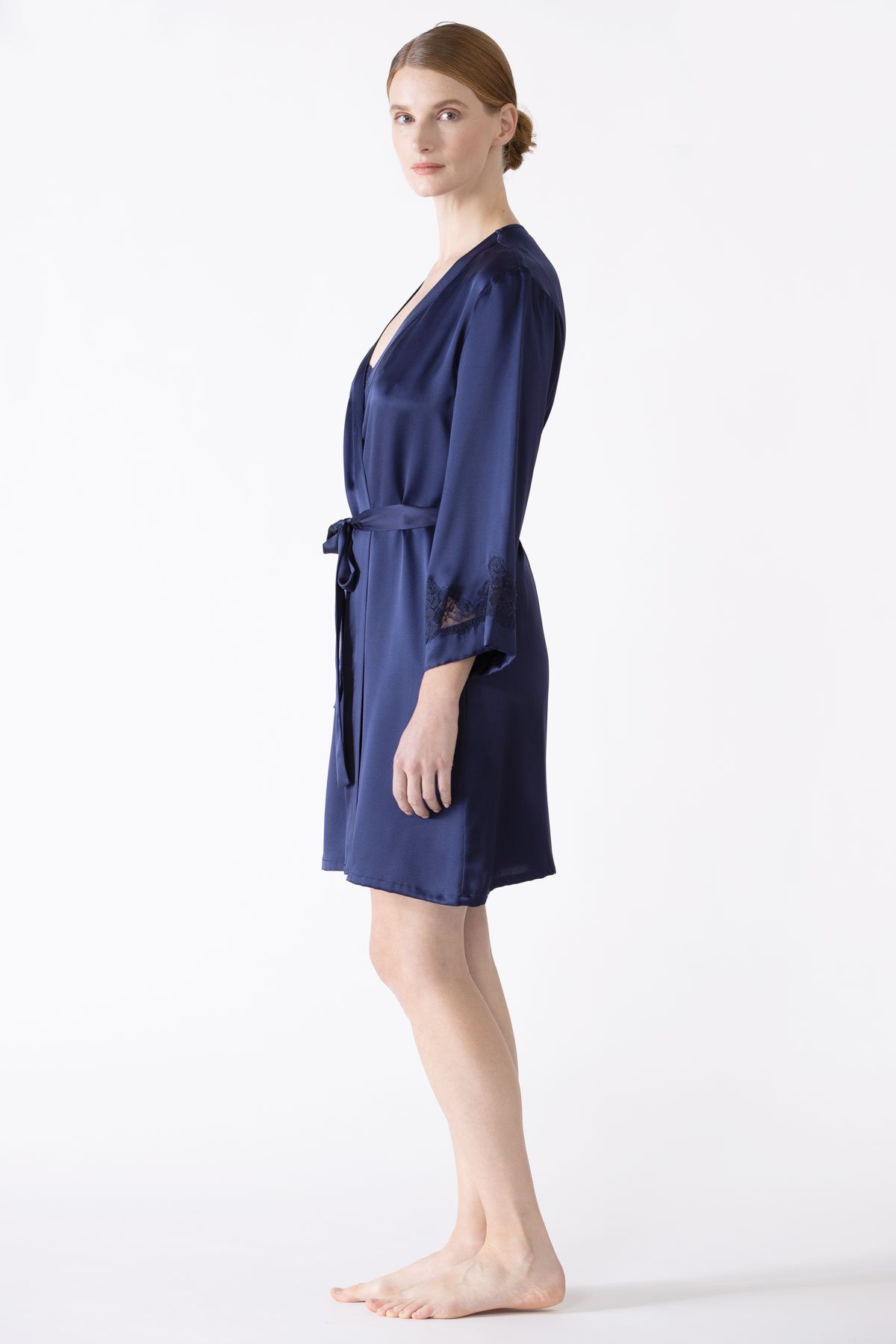 Morgan Iconic Short Silk Robe Short Robe NK iMODE 