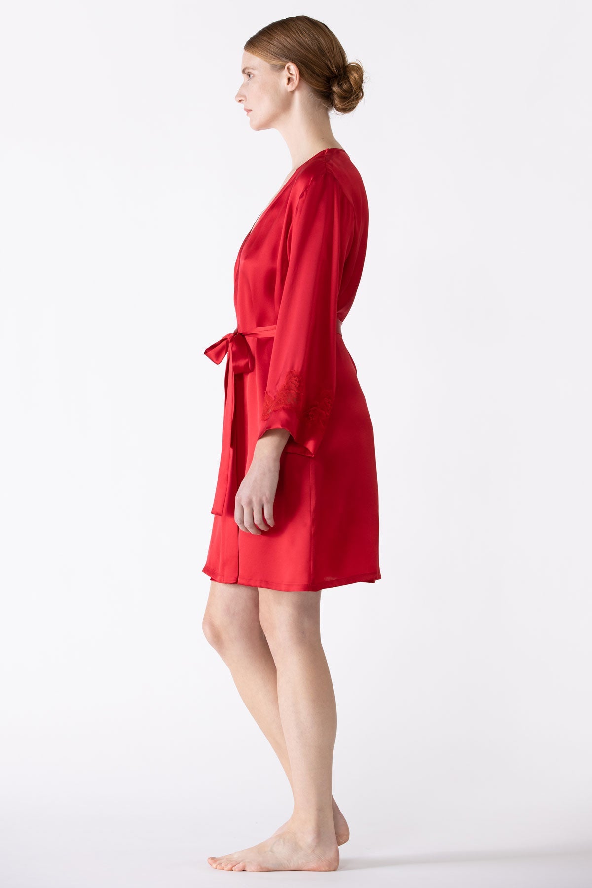 Morgan Iconic Short Silk Robe Short Robe NK iMODE 