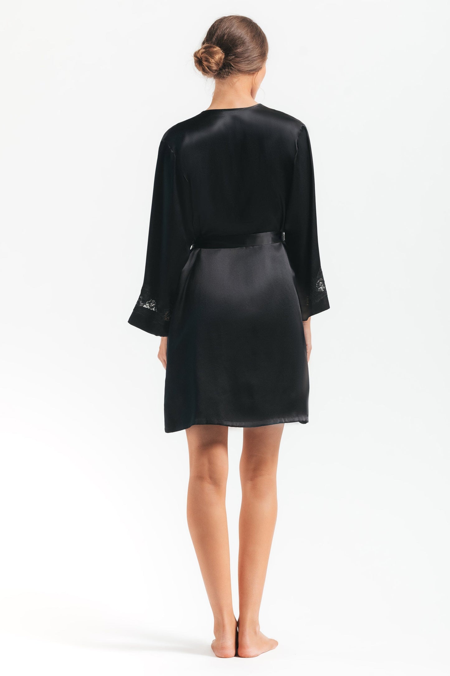 Morgan Iconic Short Silk Robe Short Robe NK iMODE 