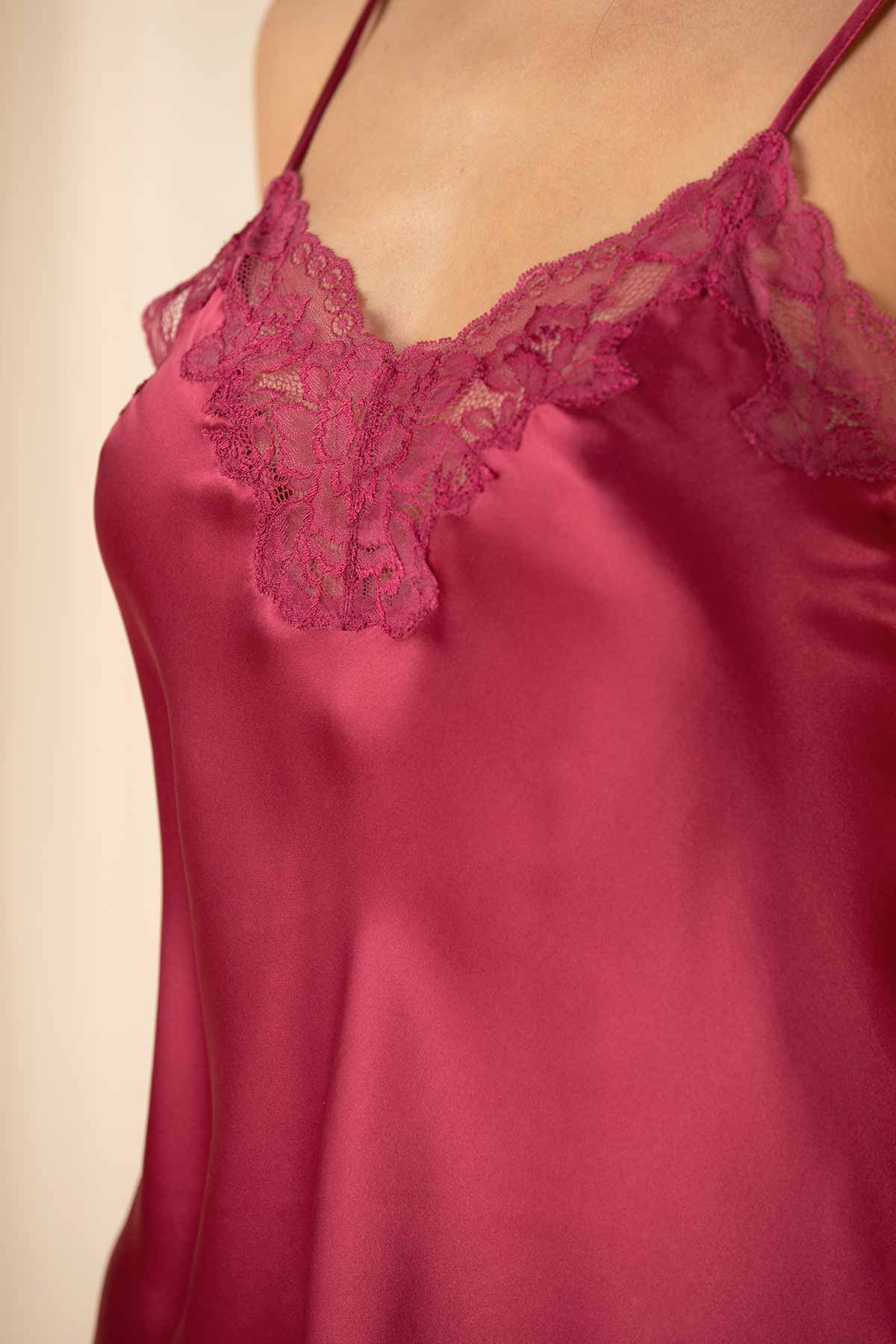 Morgan Lace Spaghetti Silk Camisole Camisole NK iMODE 