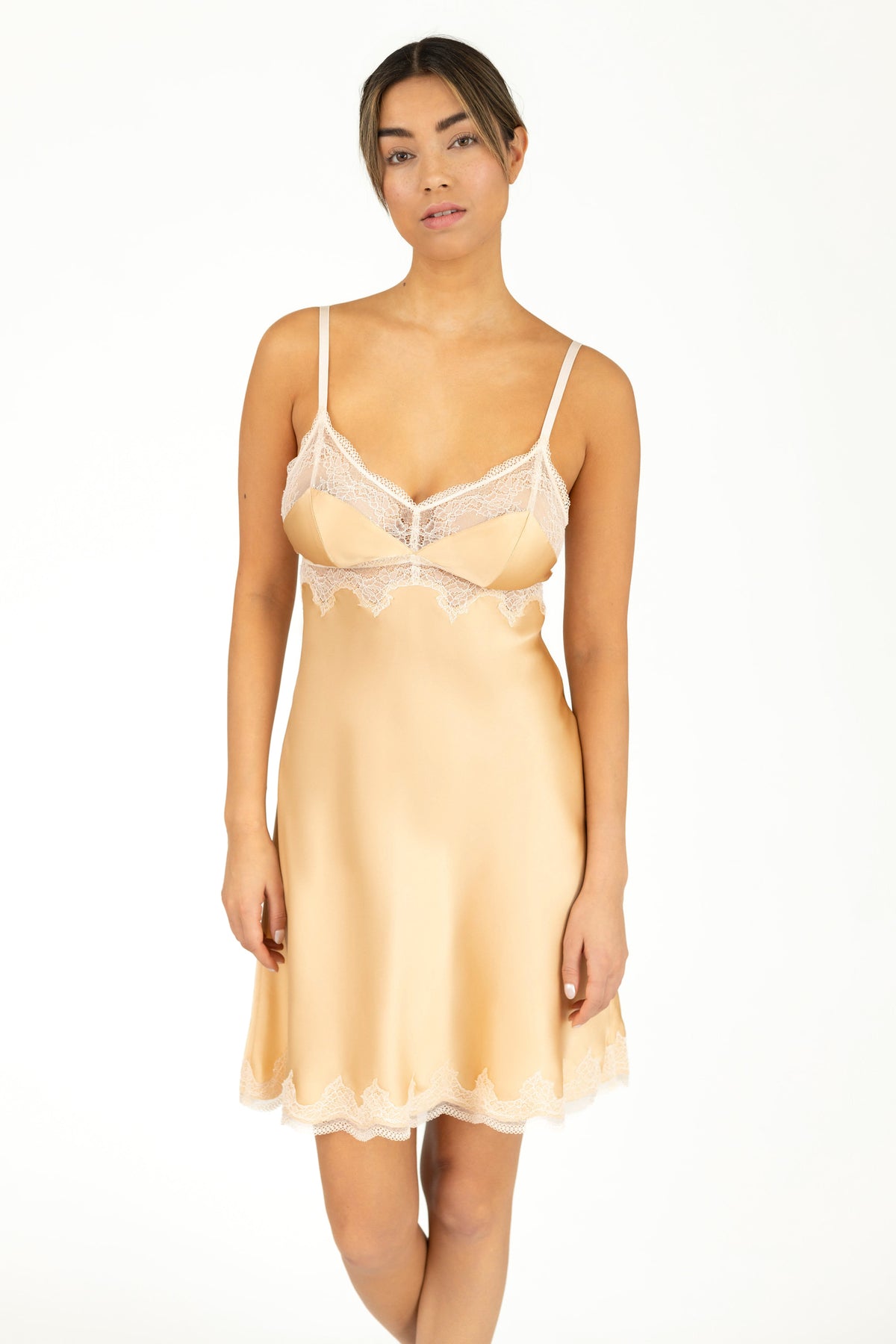 Allegra Soulful Bust-Support Silk Chemise