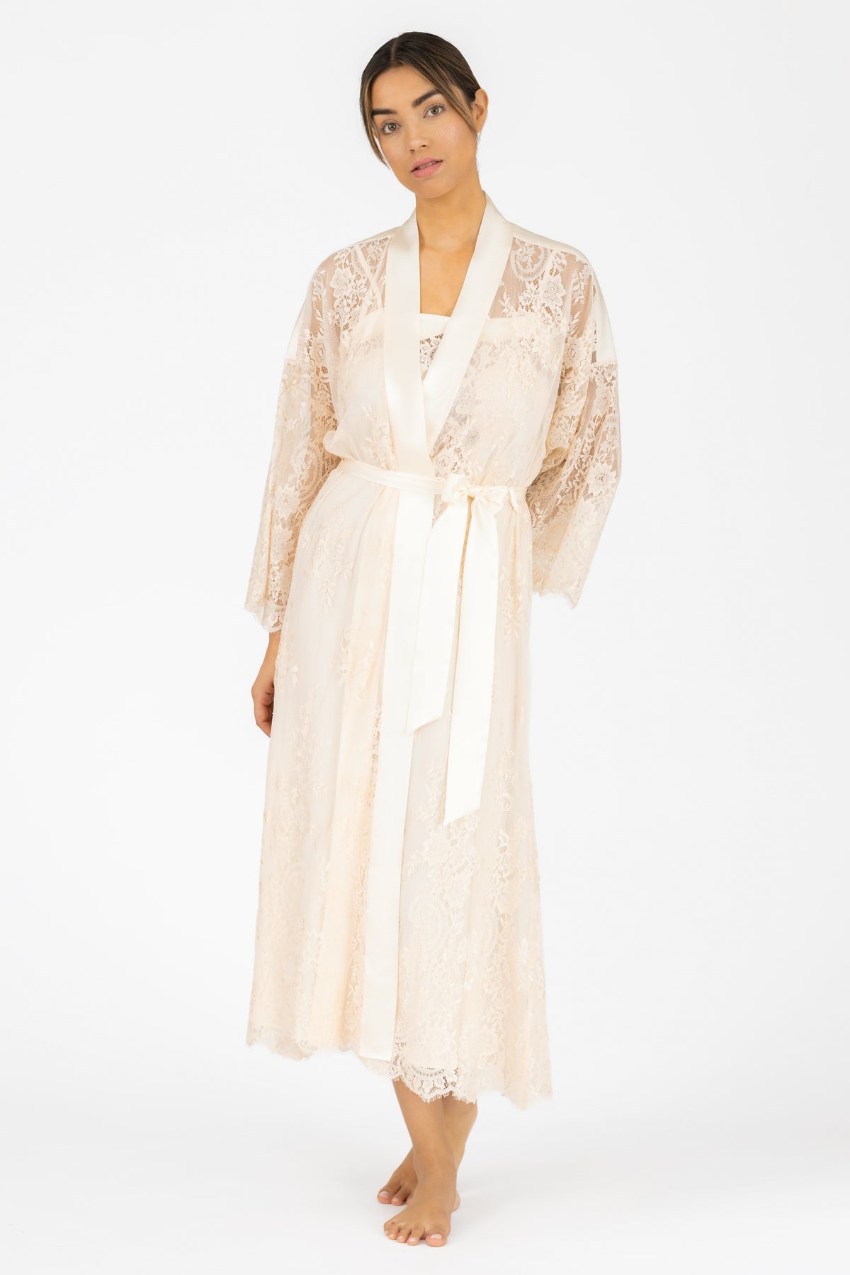 Hailey Love Long Lace Robe