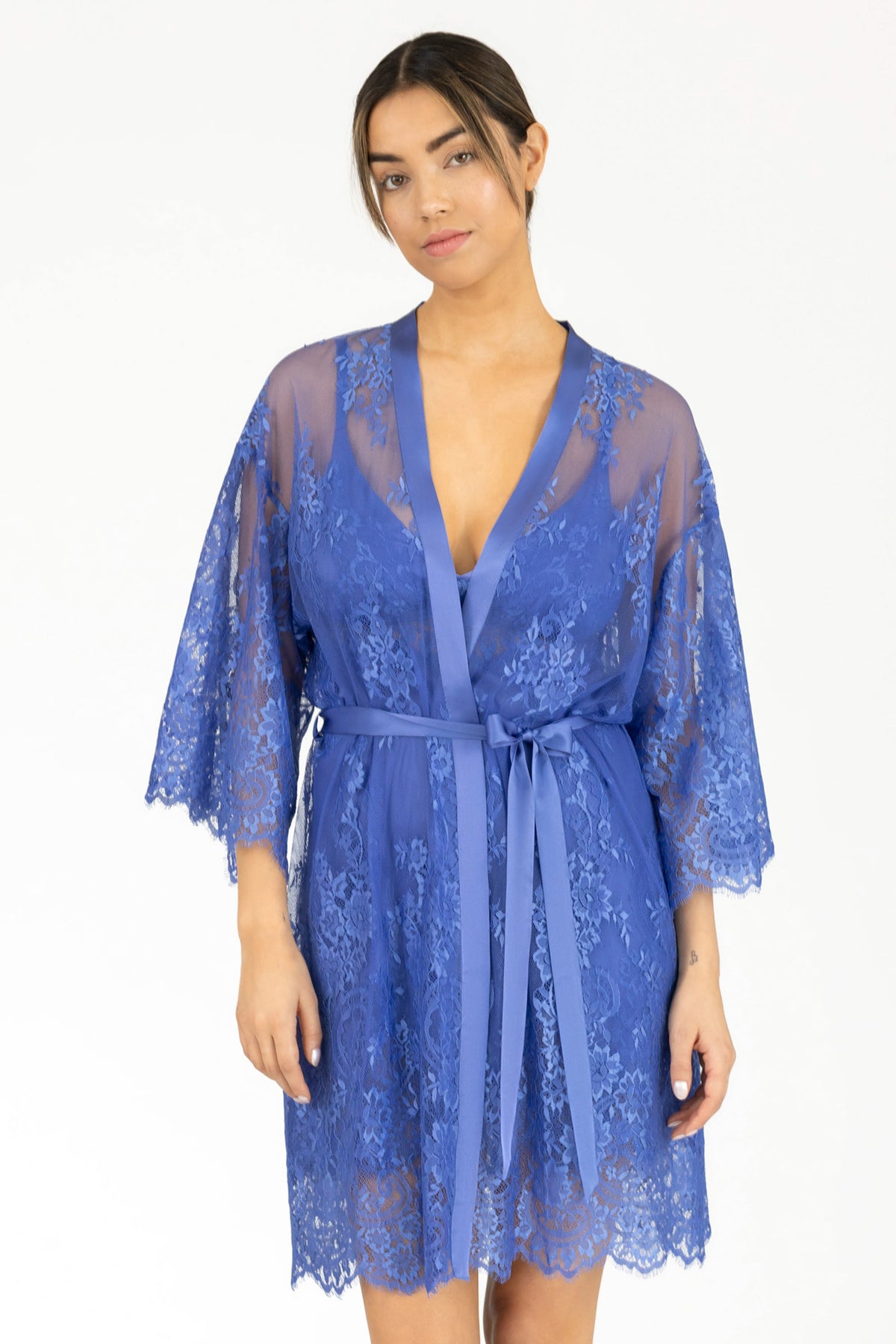 Hailey Love Short Lace Robe
