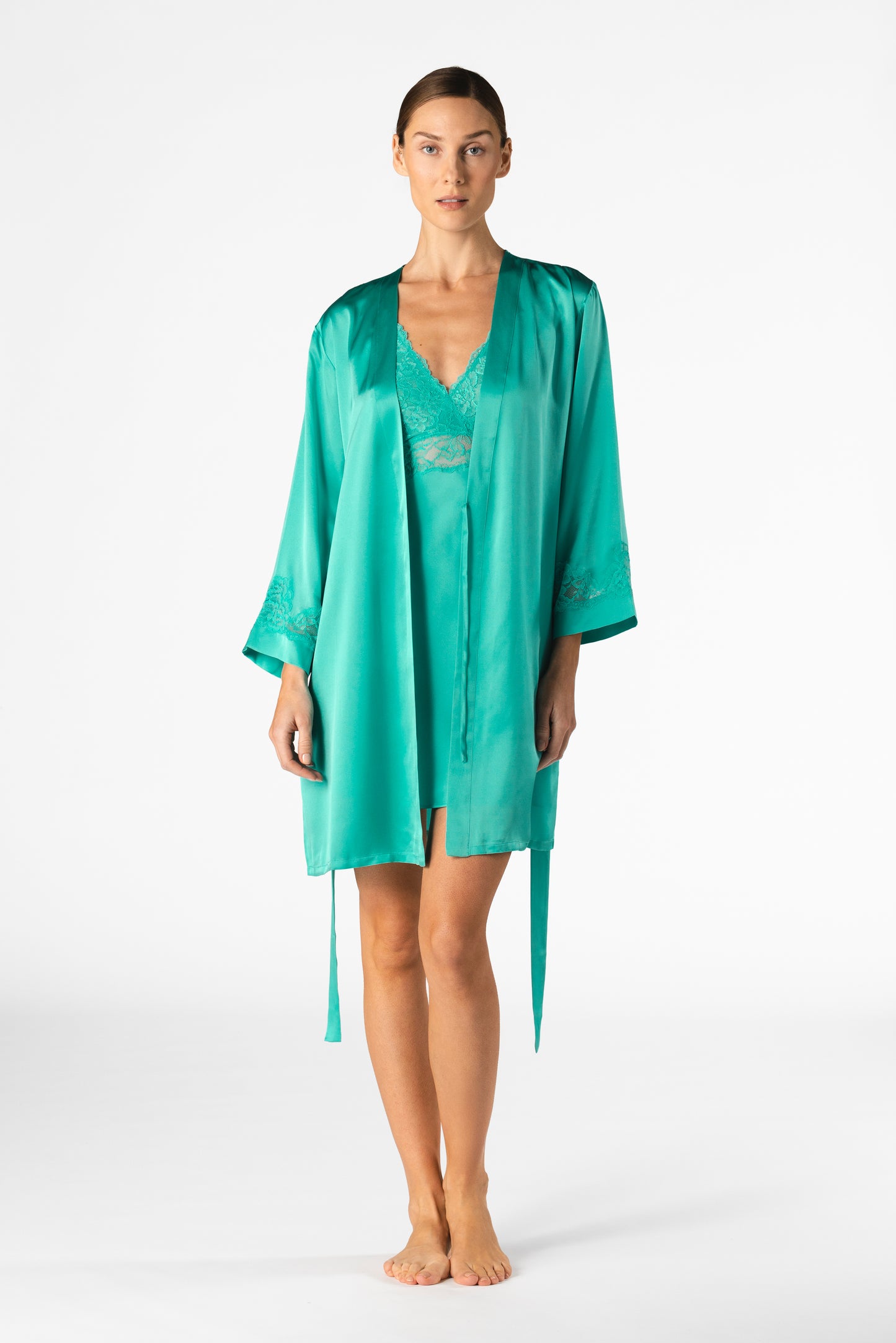 Morgan Iconic Bust-Support Silk Chemise