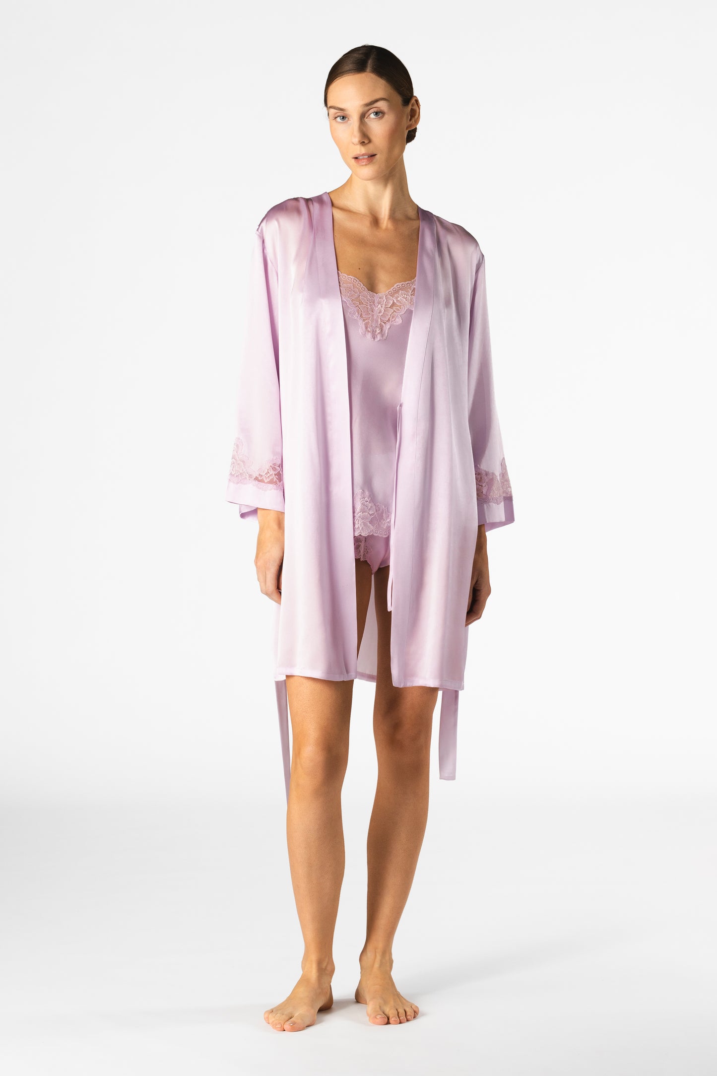 Morgan Lace Spaghetti Silk Camisole