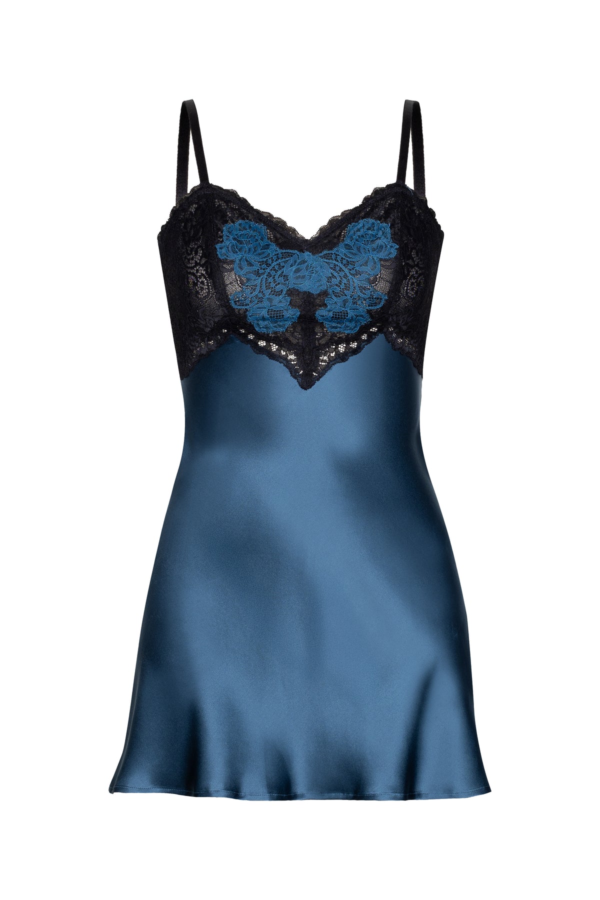 Mireille Twilight Babydoll Silk Chemise