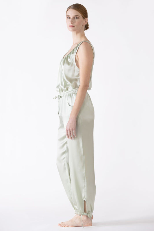 Sierra Ruched Neckline Silk Tank Tank Top NK iMODE 